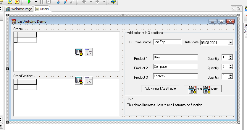 Last Auto Inc Delphi Example