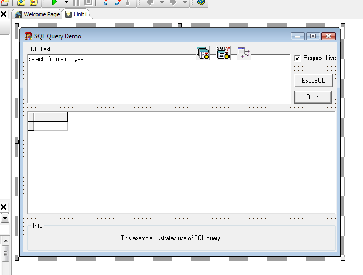 Sql Query Delphi Example