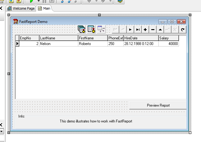 Reports Fast Report Delphi Example